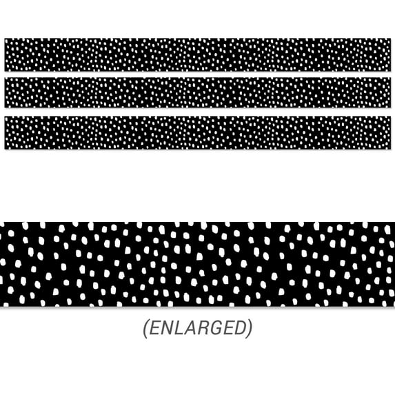 Creative Teaching Press Messy Dots on Black Border, 72 Pieces