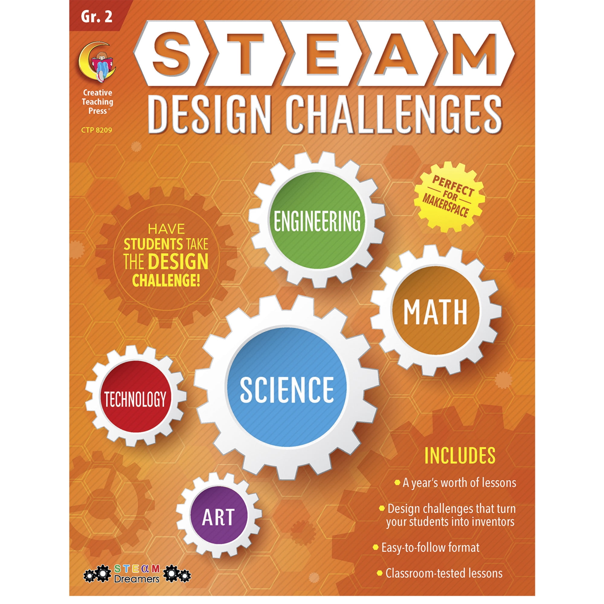 Creative Teaching Press STEAM Design Challenges Resource Book, Grade 2 ...
