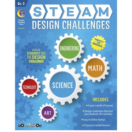 Assorted Publishers Creative Teaching Press STEAM Design Challenges Resource Book Grade 3 (CTP8210)