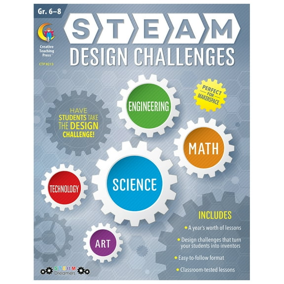 Assorted Publishers Creative Teaching Press STEAM Design Challenges Grades 6-8 (CTP8213)