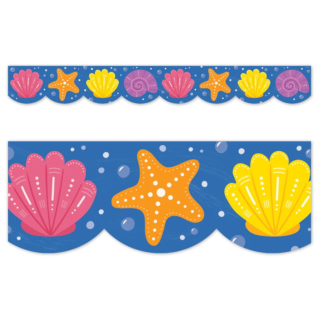 Creative Teaching Press Sea Friends Seashells EZ Border (CTP 11056 ...