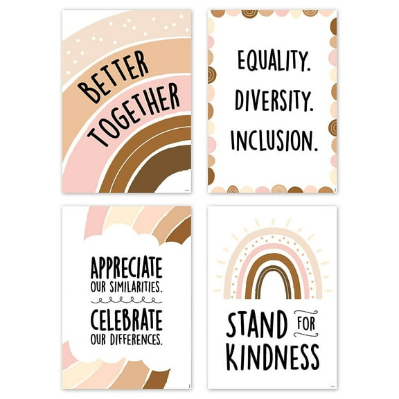 Creative Teaching Press Stand Together Inspire U 4-Poster Pack