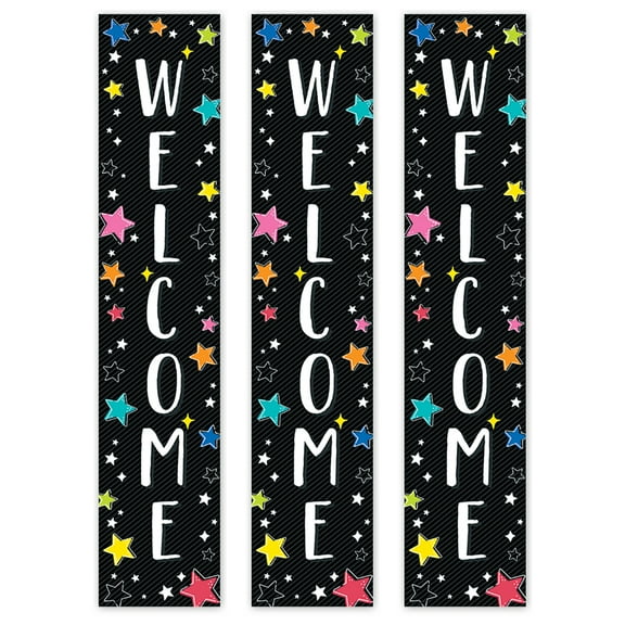 Creative Teaching Press Star Bright Welcome Banner, 8" x 39", Pack of 3
