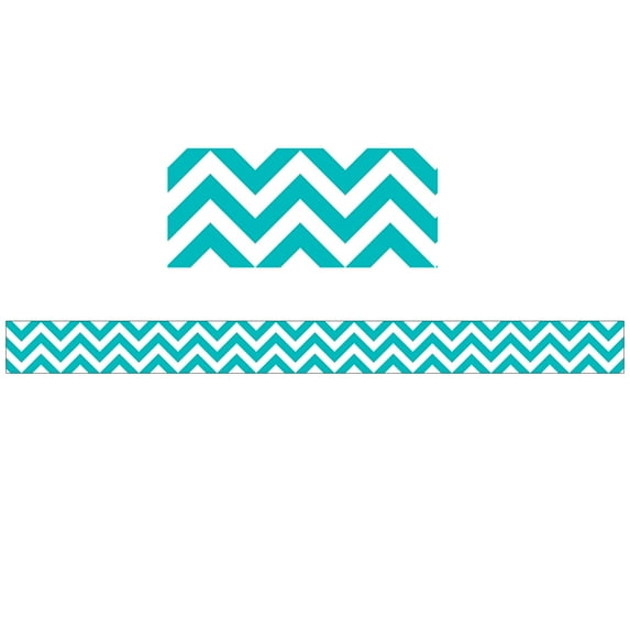Creative Teaching Press® Turquoise Chevron Border, 35 Feet Per Pack, 6 Packs