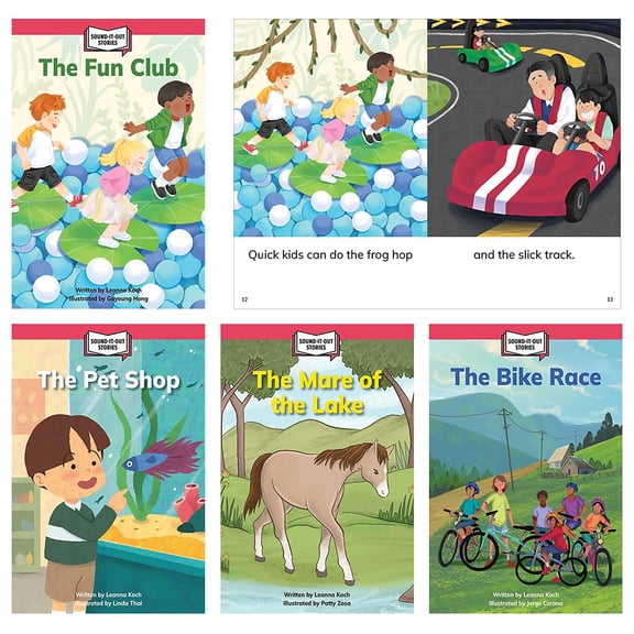 Creative Teaching Sound-It-Out Stories Decodable Readers Picture Book Set 1 18 Books/Set (CTP11021)