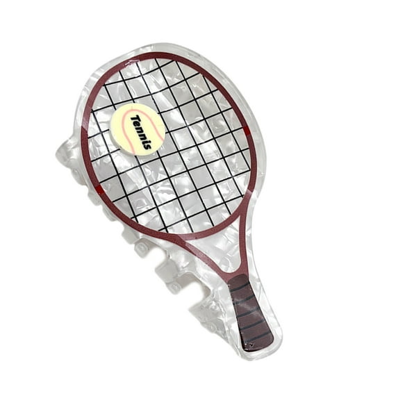 Creative Tennis Racket Hair Clip NonSlip Grip Sports Theme Hair Accessory For Women Girls Daily Use