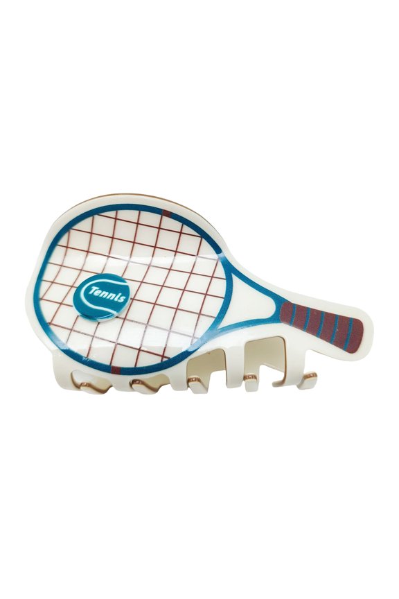 Sporty Jaw Hair Clip Tennis Theme Design Hairpin For Athletic Women And Teens