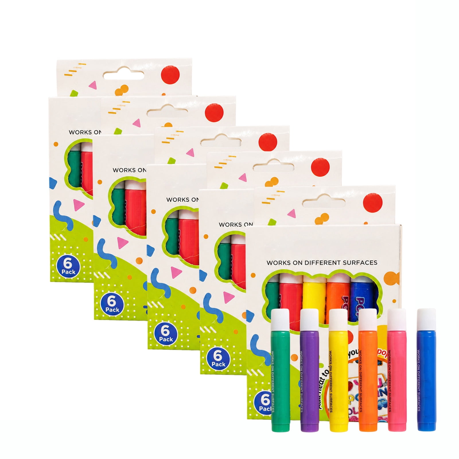 Creative Three Dimensional Puffing Pen Set Assorted Color Drawing Tool ...