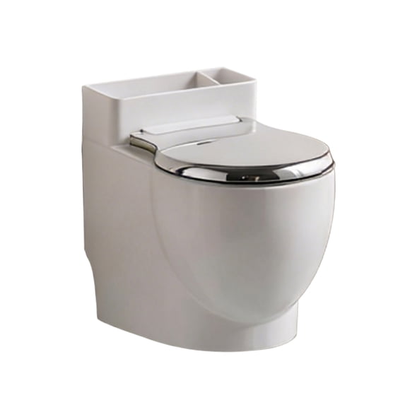 Creative Toilet Shaped Desktop Ornament, Fashionable Wall Mounted Small Decorative Figurine for Home Living Room and Bathroom Humor Decor