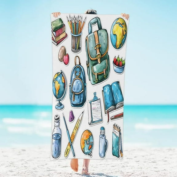 Creative Tools Beach Towel, Funny Quick Dry Beach Towel for Adults, Absorbent Lightweight Swim Towel for Pool, Bath, Yoga, Camping, Picnic, Beach Party