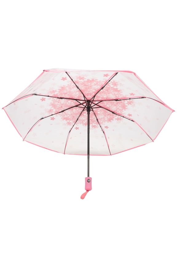 Creative Transparent Umbrella Clear Umbrellas for Rain Sun Blocking Protection Travel