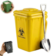 thumbnail image 1 of Creative Trash Bin Ceramic Mug with Lid and Spoon, Funny Recycling Bin Coffee Mug, Novelty Trash Can Shaped MugDrinking Tea Cup, Unique Gift for for Office, Coworkers, Home Desk, Daily Use, 1 of 7