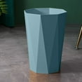 thumbnail image 1 of Creative Trash Can Small Blue Bathroom Kitchen Ring Garbage Living Room Garbage - Limited Time Special Clearance Sale, By Pryess, 1 of 5