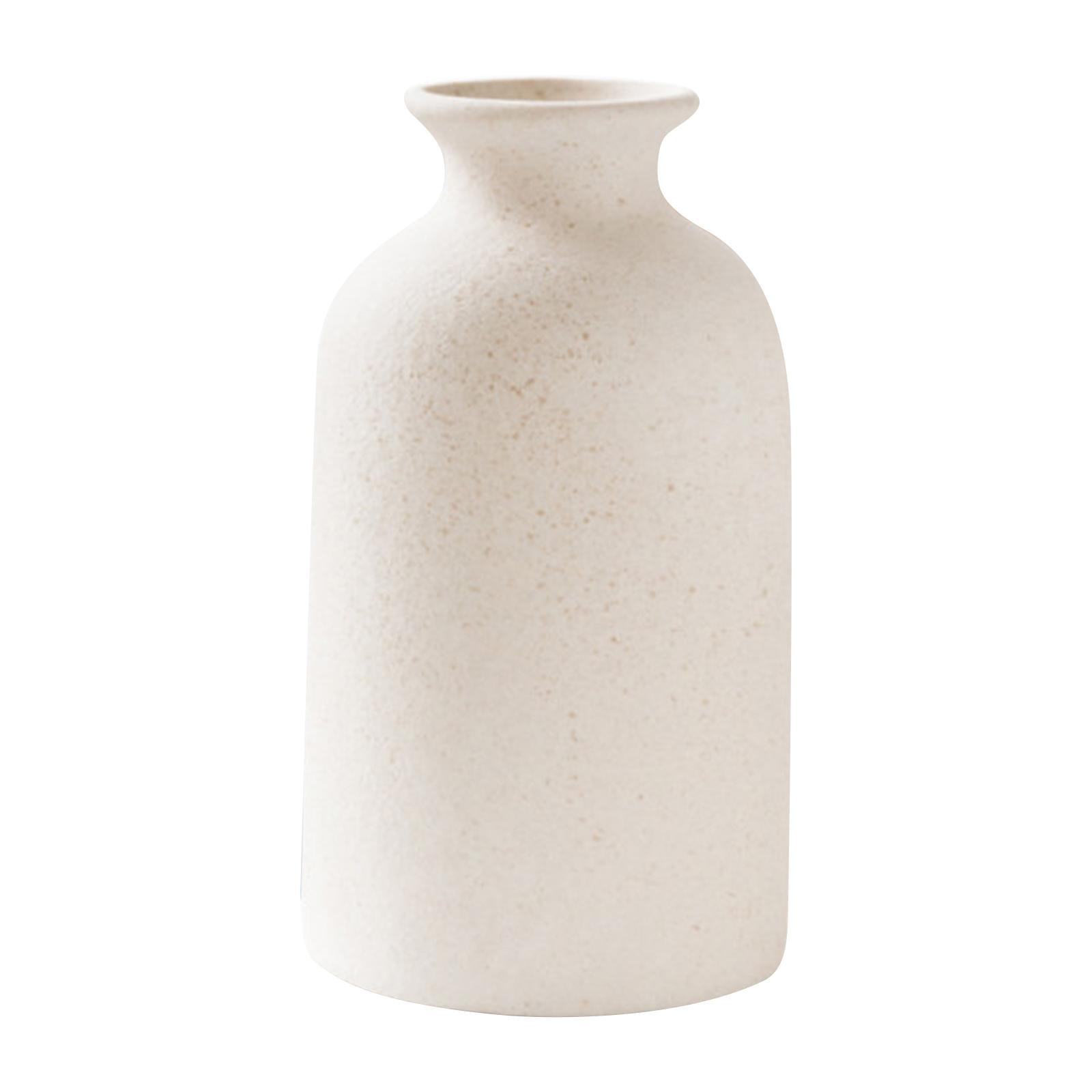 Creative Vase Decorative Nordic Style Small Ceramic Vase for Home Decor Table Wedding Centerpieces Living Room Decor 12.5x7cm Black Dot