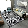 thumbnail image 1 of Creative Vortex Large Rugs for Living Room Sofa 140x200cm Fashion Visual Illusion Bedroom Decoration Carpet Washable Floor Mats, 1 of 5