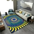 thumbnail image 1 of Creative Vortex Large Rugs for Living Room Sofa 140x200cm Fashion Visual Illusion Bedroom Decoration Carpet Washable Floor Mats, 1 of 5