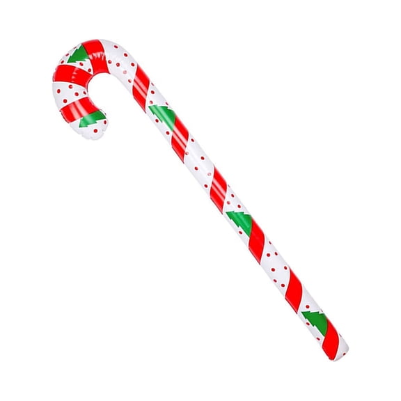 Creative Walking Stick Shape Balloon Decor Christmas Style Festive Touch PVC Festival Balloon for Party
