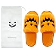 thumbnail image 1 of Creative Warm Soft Spooky Slides Shoes Fur Couple Slippers Halloween Pumpkin Slippers Silent Floor Slippers ORANGE, 1 of 8