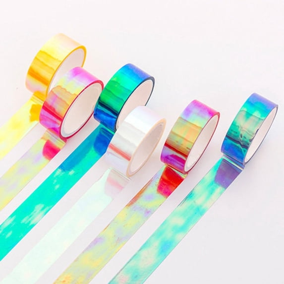 Creative Waterproof Washi Tape, Multicolor Gradient, 0.6 inch x 16.4 ft, for Gift Wrapping & DIY, Hot Pink, By Preplabs