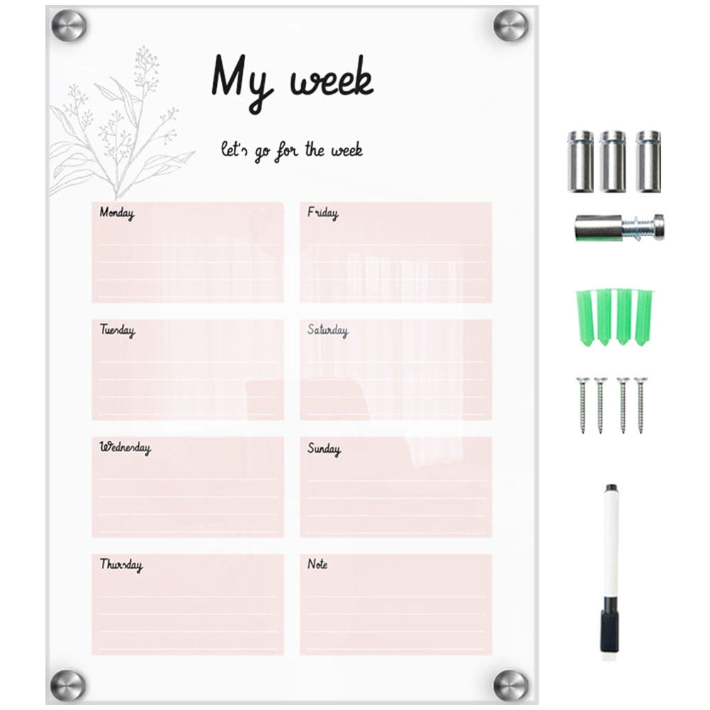 Creative Whiteboards Weekly Planner Household Decor Kids Drawing