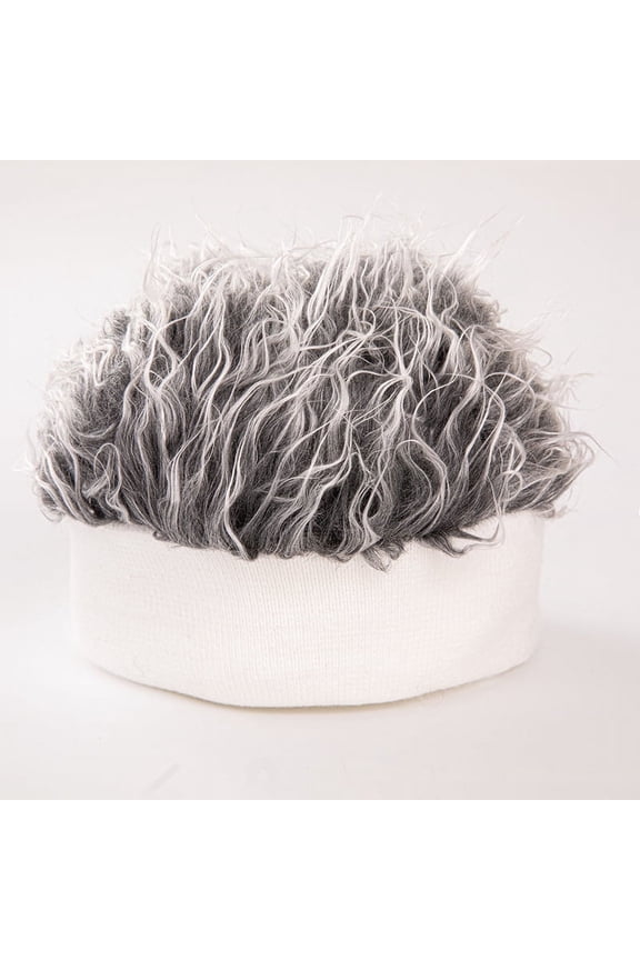 Creative Wig Hat Funny Short Hair Caps For Women Men Novelty Street Hip Hop Beanie Hat Spiked Fake Hair Funny Retro Caps