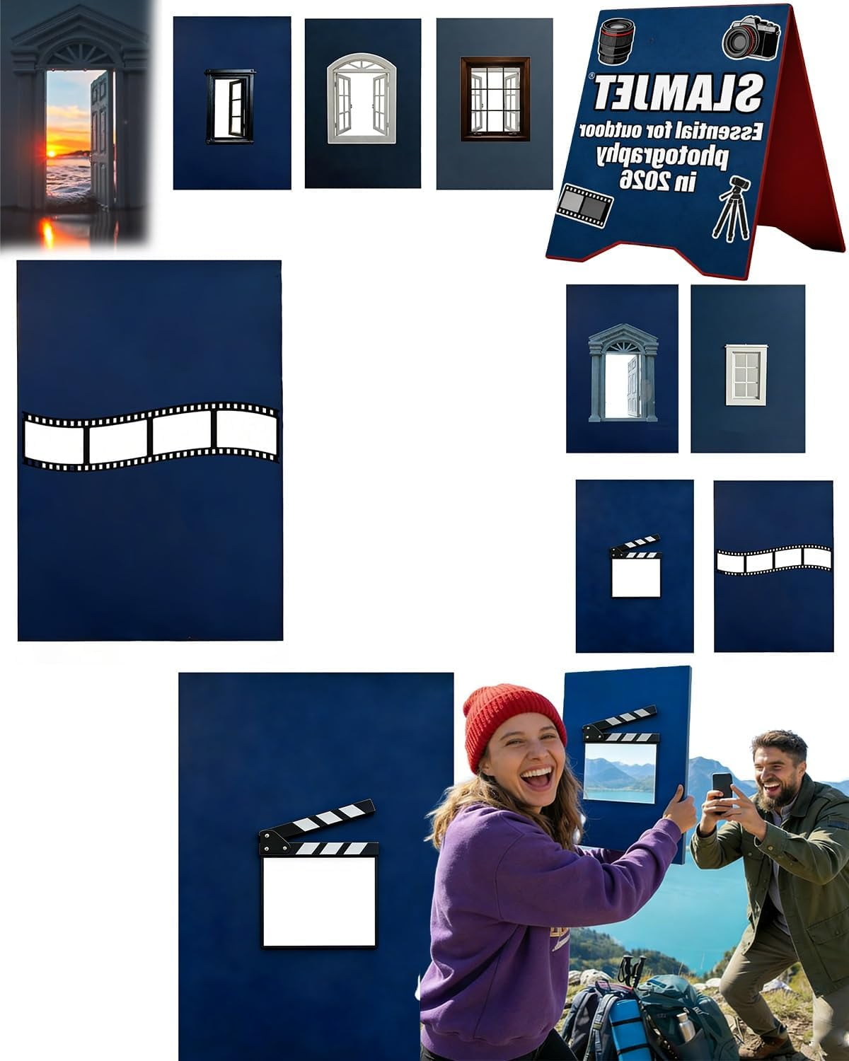Creative Window Props,Photo Frame for Unique Travel Picture, Outdoor ...