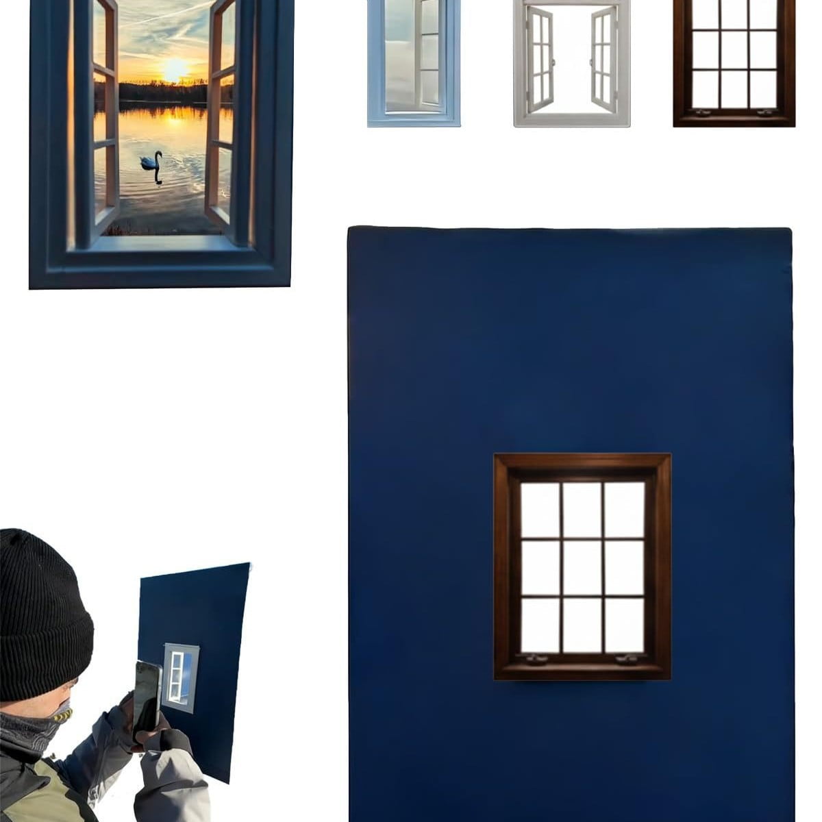 Creative Window Scene Photography Props | Simulated Background Shooting ...