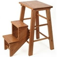 thumbnail image 1 of Creative Wood Design Amish Made Furniture Solid Oak Step Stool, 1 of 3