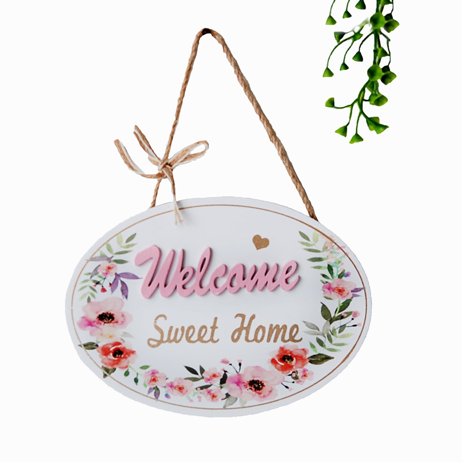 Creative Wooden Door Sign European Style Retro Hanging Double Sided Store Decorative Door Sign