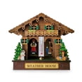 thumbnail image 1 of Creative Wooden House Barometer Thermometer,Wall Mounted Weather Hygrometer Home, 1 of 4