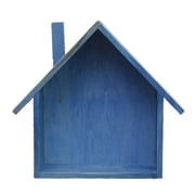 Creative Wooden Hut Shape Wall Shelf Wood Hanging Shelf Shelves Small Fabric Organizer For Home Decoration, 24x19x9cm