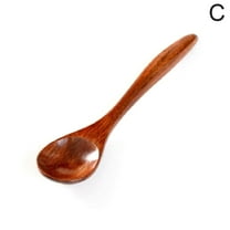 Creative Wooden Nanmu Spoon Small Round Spoon Eco-Friendly Wooden Kitchen Tool. U2A7