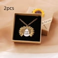 thumbnail image 1 of you-are-my-sunshine-sunflower-necklace-women-men, 1 of 11
