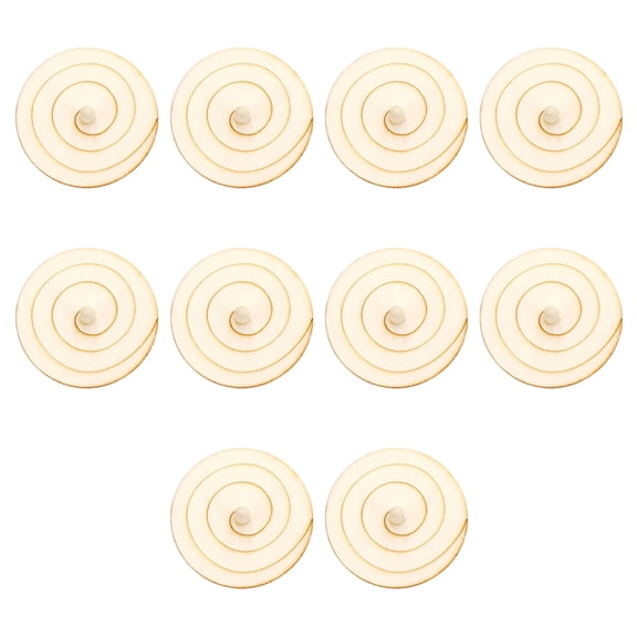 Wooden Spinning Tops For Fine Motor Skills Development, Unfinished Top Offers Diy Design Options Ideal For Creativity Physics Learning
