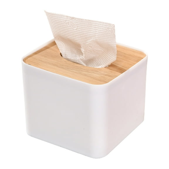 Creative Wooden Tissue Boxes Durable Simple Modern Style Paper Boxes Square