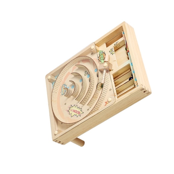 Creative Wooden Track Toy for : STEM Learning, Motor Skills & Spatial Reasoning Activity