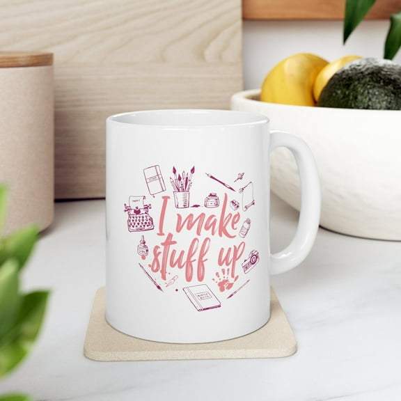 Creative Writer's 11 oz Coffee Mug - Funny Gift for Authors White Ceramic