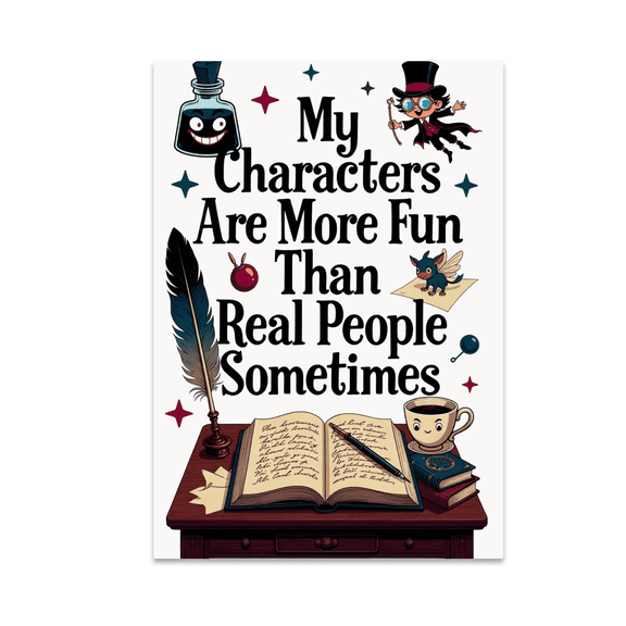 Creative Writing Wall Art - Writer Enthusiast - 13x19 Poster Print