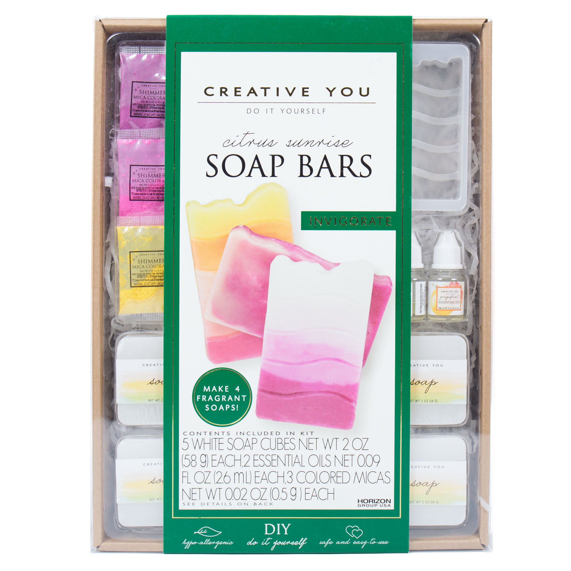 Creative You D.I.Y. Multicolor Citrus Sunrise Soap Bars - image 1 of 4