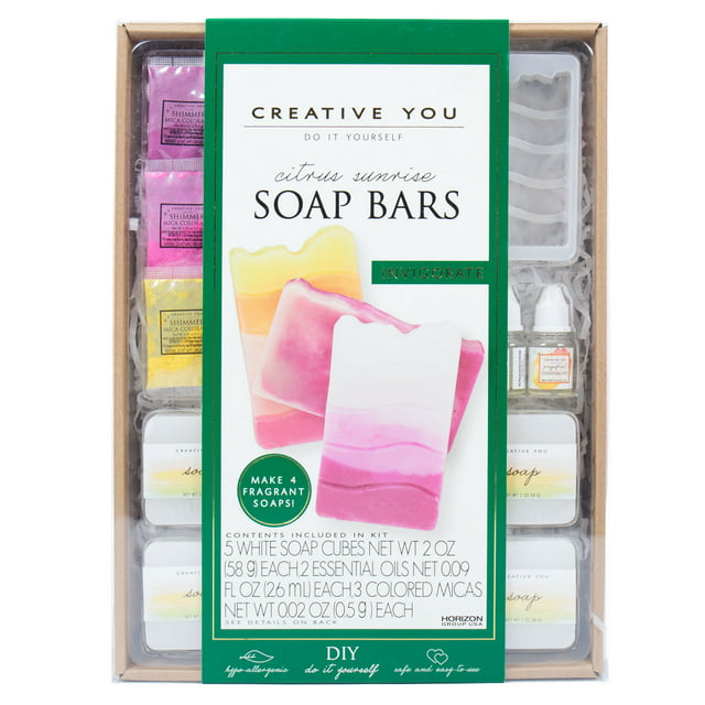 Creative You D.I.Y. Multicolor Citrus Sunrise Soap Bars
