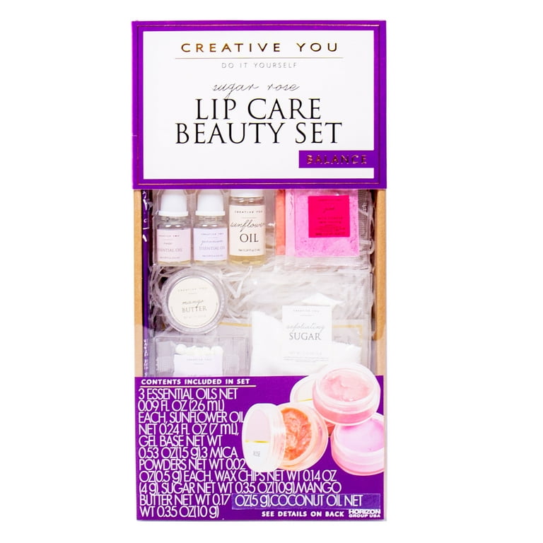 Creative You D.I.Y. Sugar Rose Lip Care Beauty Set, All-Inclusive Beauty  Craft Kit