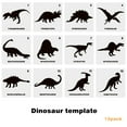 thumbnail image 1 of Creative and Colorful 12 Dinosaur Stencils for Children's Painting Projects, 1 of 9