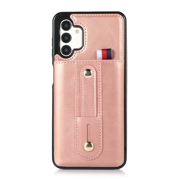 Creative and simple business style leather phone case for Samsung A51 5G, card holder