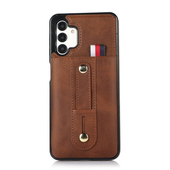 Creative and simple business style leather phone case for Samsung A71 4G, card holder