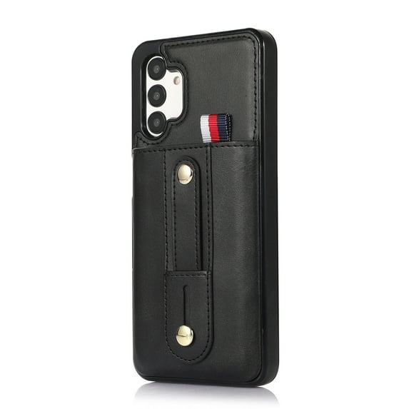 Creative and simple business style leather phone case for Samsung S21, card holder