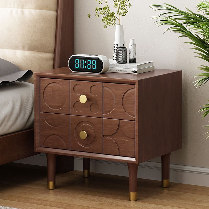 Creative bedside table simple modern retro style bedside cabinet ...