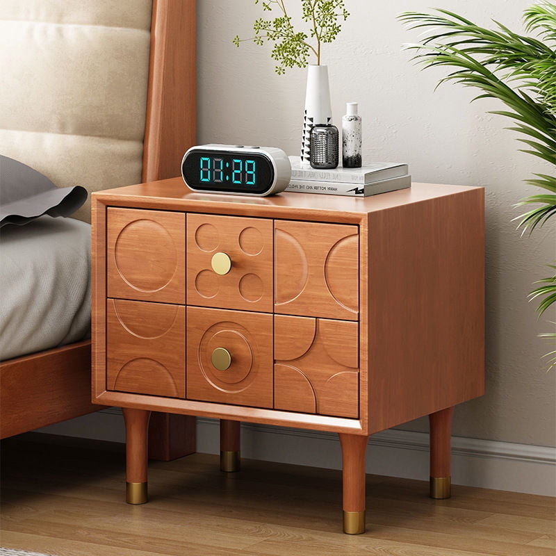 Creative bedside table simple modern retro style bedside cabinet ...