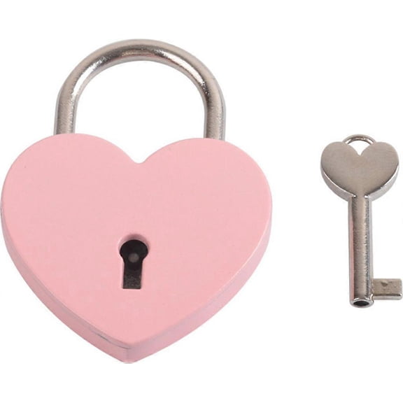 Creative decorative metal durable personalized padlock decorative accessories pink