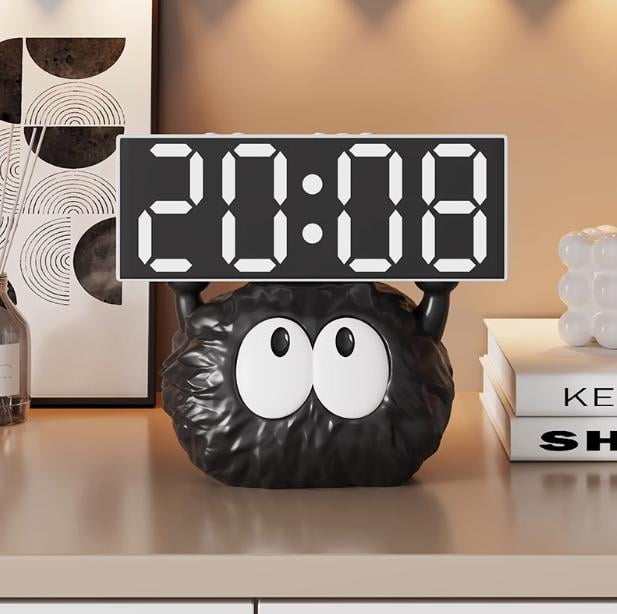 Creative briquettes table clock display clock display small alarm clock ...