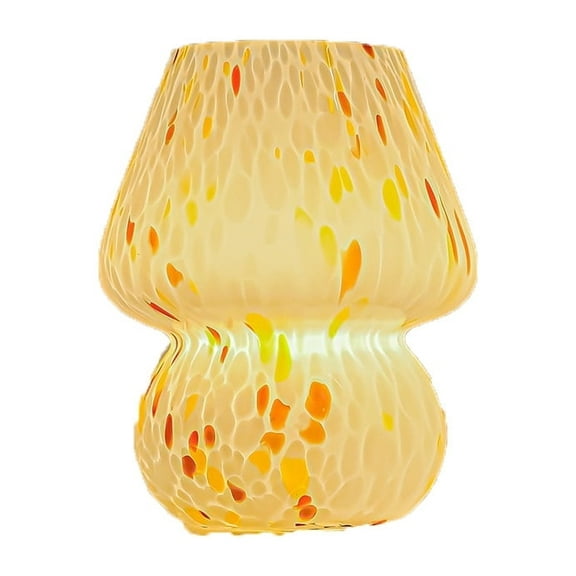 Creative glass table lamp retro mushroom lamp